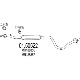 Амортизатор MTS 01.50522