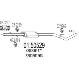 Амортизатор MTS 01.50529