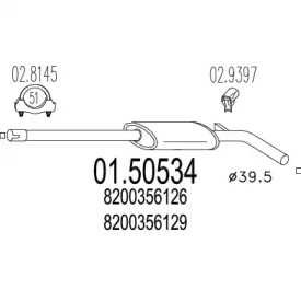 Амортизатор MTS 01.50534