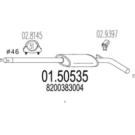 Амортизатор MTS 01.50535