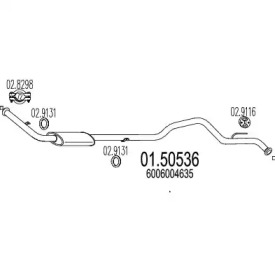 Амортизатор MTS 01.50536