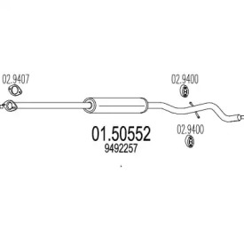 Амортизатор MTS 01.50552