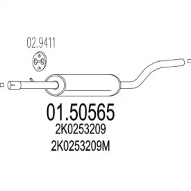 Амортизатор MTS 01.50565