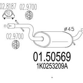 Амортизатор MTS 01.50569