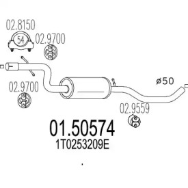 Амортизатор MTS 01.50574