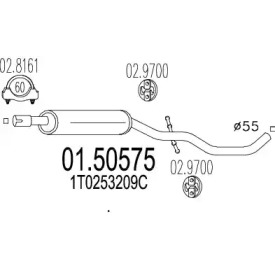 Амортизатор MTS 01.50575