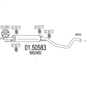 Амортизатор MTS 01.50583