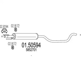 Амортизатор MTS 01.50594