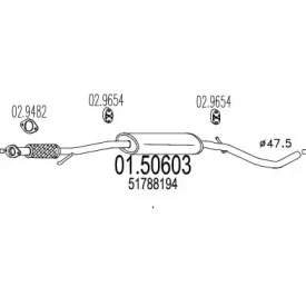 Амортизатор MTS 01.50603