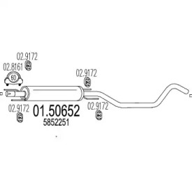 Амортизатор MTS 01.50652