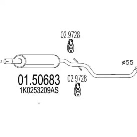 Амортизатор MTS 01.50683