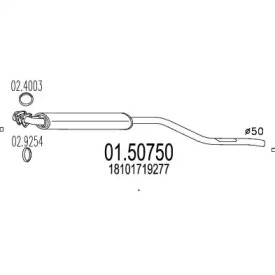 Амортизатор MTS 01.50750