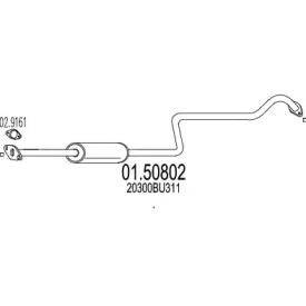 Амортизатор MTS 01.50802