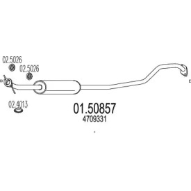 Амортизатор MTS 01.50857