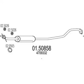 Амортизатор MTS 01.50858