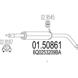 Амортизатор MTS 01.50861