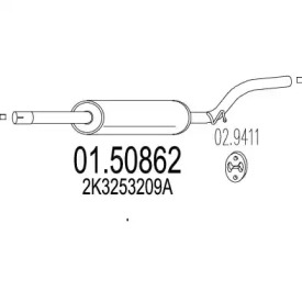 Амортизатор MTS 01.50862