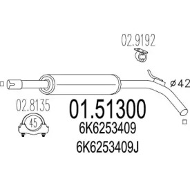 Амортизатор MTS 01.51300