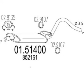 Амортизатор MTS 01.51400