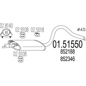 Амортизатор MTS 01.51550