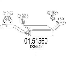 Амортизатор MTS 01.51560