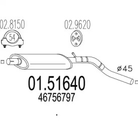 Амортизатор MTS 01.51640