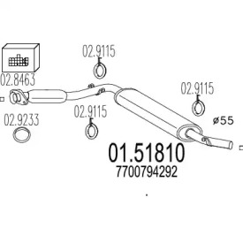 Амортизатор MTS 01.51810