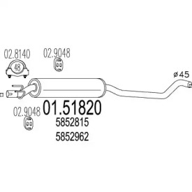 Амортизатор MTS 01.51820