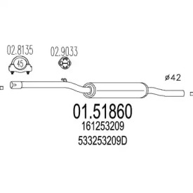 Амортизатор MTS 01.51860