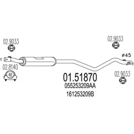 Амортизатор MTS 01.51870