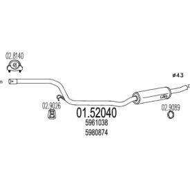 Амортизатор MTS 01.52040