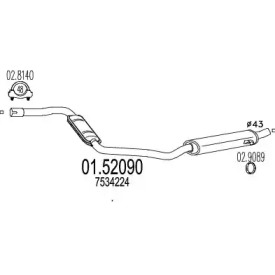 Амортизатор MTS 01.52090