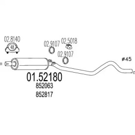 Амортизатор MTS 01.52180