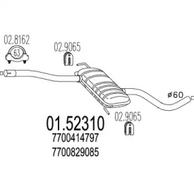 Амортизатор MTS 01.52310