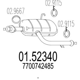 Амортизатор MTS 01.52340