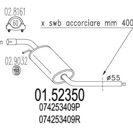 Амортизатор MTS 01.52350