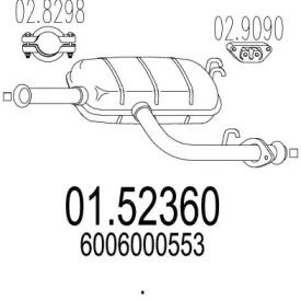 Амортизатор MTS 01.52360