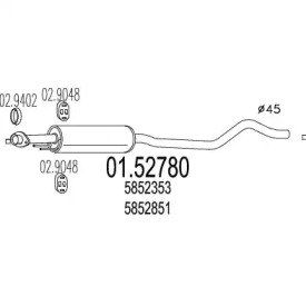 Амортизатор MTS 01.52780