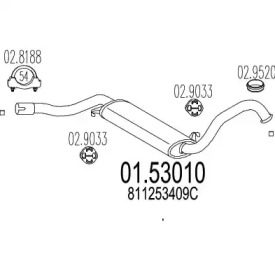 Амортизатор MTS 01.53010