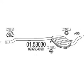 Амортизатор MTS 01.53030