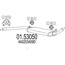 Амортизатор MTS 01.53050