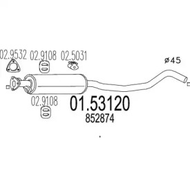 Амортизатор MTS 01.53120