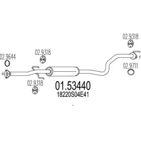 Амортизатор MTS 01.53440