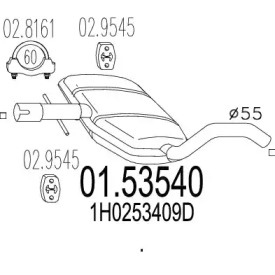 Амортизатор MTS 01.53540