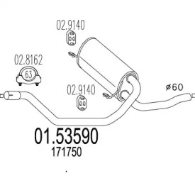 Амортизатор MTS 01.53590