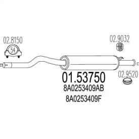 Амортизатор MTS 01.53750