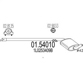 Амортизатор MTS 01.54010