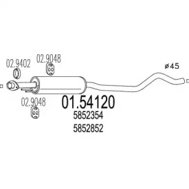 Амортизатор MTS 01.54120