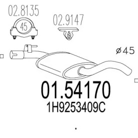 Амортизатор MTS 01.54170