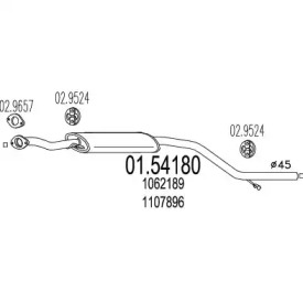 Амортизатор MTS 01.54180